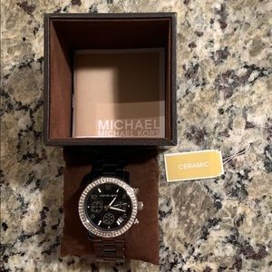 Michael Kors Black Ceramic Watch